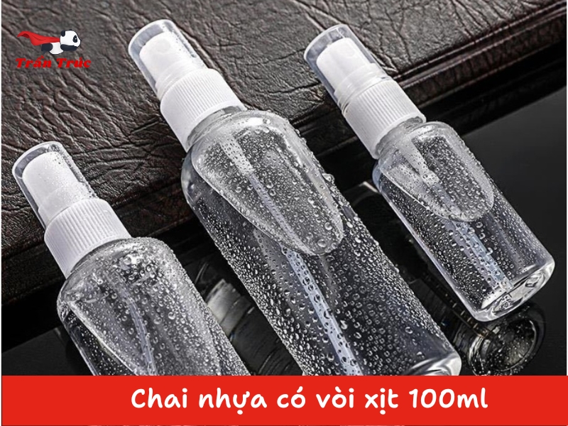 chai nhựa 100ml có vòi xịt