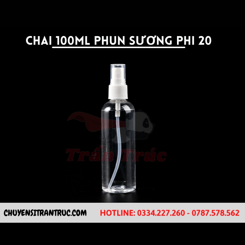 chai nhựa có vòi xịt 100ml