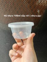 hũ nhựa đựng sốt nắp rời