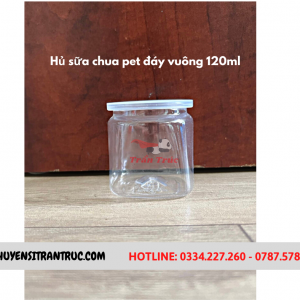 Hũ sữa chua đáy vuông 120ml