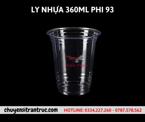 Ly nhựa 360ml phi 93