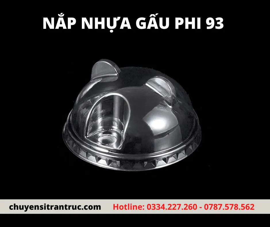 nắp nhựa tai gấu phi 93mm