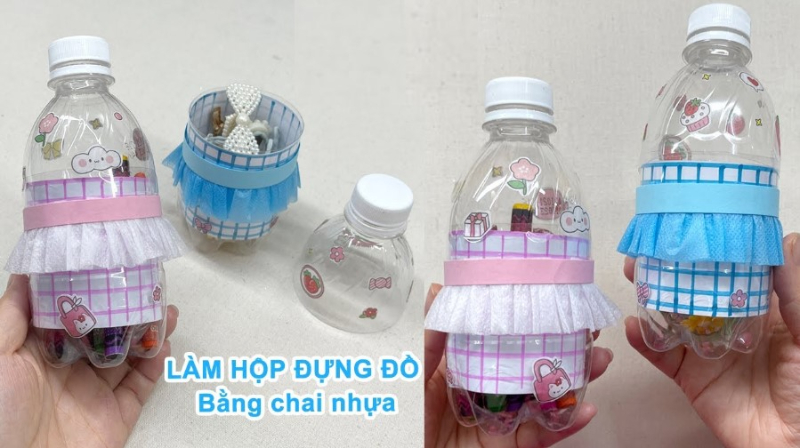 những cách tái chế chai nhựa đơn giản